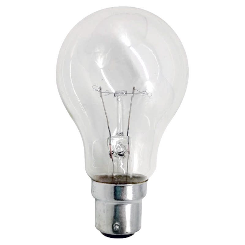 老式钨丝灯泡B22卡口220V工业特种电灯泡玻璃灯泡25W40W60W200W