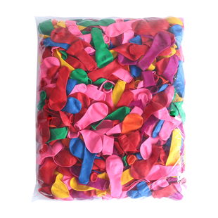 小气球小号儿童卡通可爱创意彩色爱华装水汽球打枪彩打靶迷你装饰