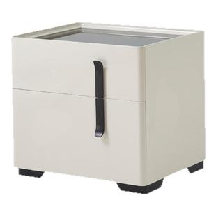 意式床头柜轻奢高级感实木2025新款家用卧室主卧床边柜子简约现代