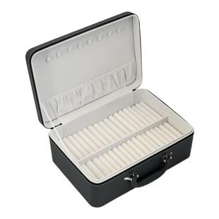 手镯收纳盒大容量家用便携高档多层复古翡翠玉镯子专用手提皮箱子
