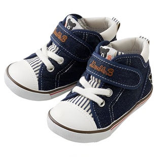 日本直邮MIKIHOUSE 越南制DB条纹板鞋帆布鞋童鞋二段三段学步鞋