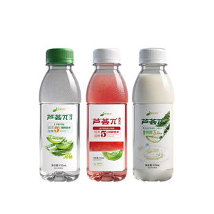 巴夫巴夫植物饮料芦荟汁水芦荟西瓜汁益生菌芦荟汁饮品330ml*6瓶