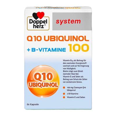 德国Doppelherz双心还原型泛醇辅酶Q10维B族心脏保护60粒