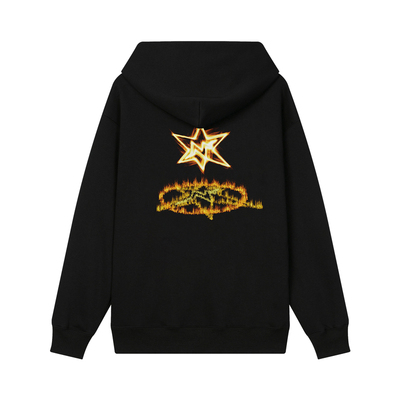 MindError六芒星印花连帽卫衣