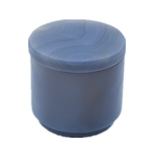 玛瑙罐球磨罐盖子镶嵌超薄不锈钢保护套天然一级真空罐100ml500ml