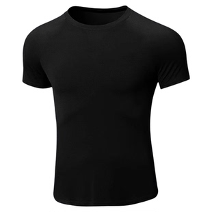 美式伏黑甚尔收袖口运动t恤健身短袖男弹力修身显肌肉跑步训练服