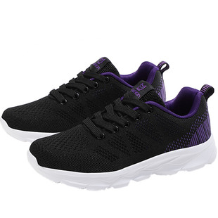 大码女鞋41春秋透气42休闲运动鞋脚宽胖43码中老年轻便妈妈跑步鞋