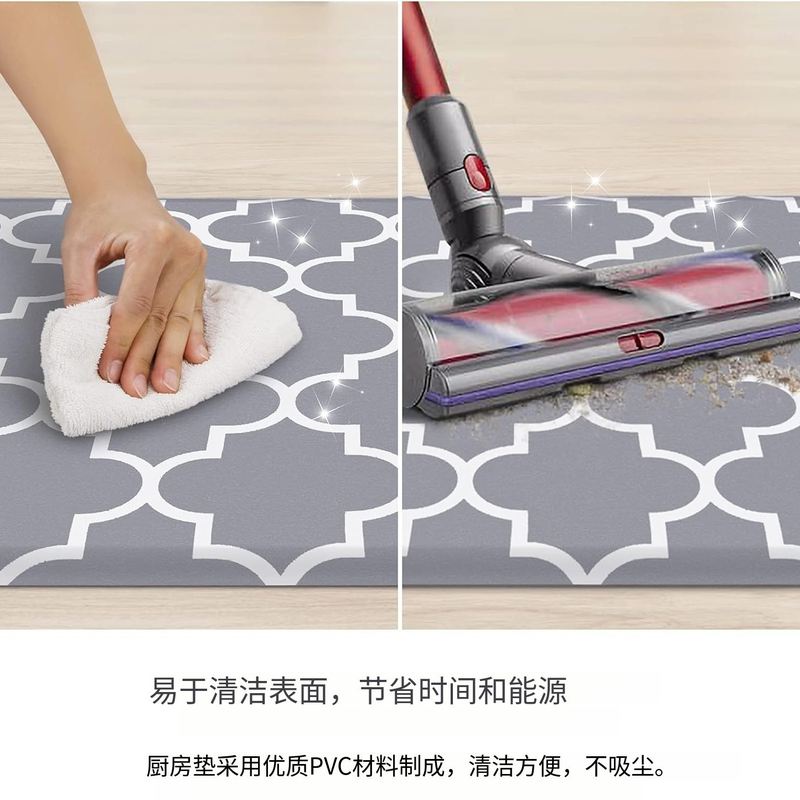 21抗疲劳厨房垫套装防滑加厚防水地毯站立硅藻式地毯泥舒适软垫防