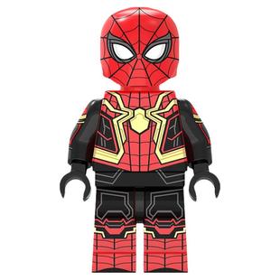 中国积木超级蜘蛛侠系列英雄章鱼博士绿魔沙人神秘客拼插积木人仔