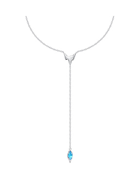 明星同款酒心硬糖Y字长项链简约