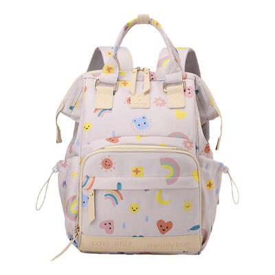 妈咪包宝妈带娃出行轻便双肩背包