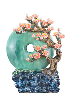 陶瓷大师级祝福家居客厅创意摆件