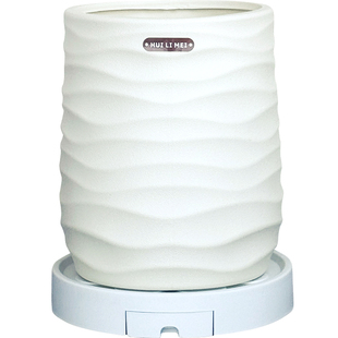 塑料花盆轻奢高级感家用仿陶瓷大号特大树脂发财树龟背竹专用带托