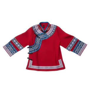 高订广西少数民族壮族服装女传统服饰长裙双袖回娘家三月三民族服