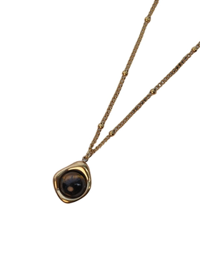 张十六钛钢手工串珠百搭毛衣链