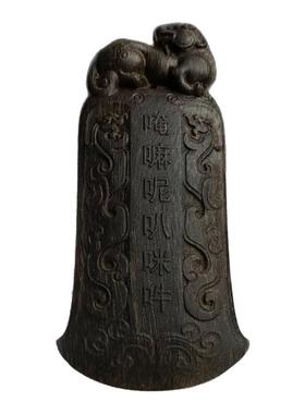 芽庄黑棋沉香唵嘛呢叭咪哄吊坠男女士挂件情侣款挂饰木牌项坠送礼