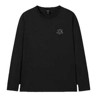 拓路者春秋男款纯棉大码长袖T恤时尚刺绣百搭休闲卫衣运动打底衫