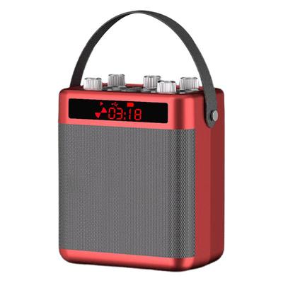 新款蓝牙音响户外大音量k歌手提广场舞小音箱重低音炮带无线话筒