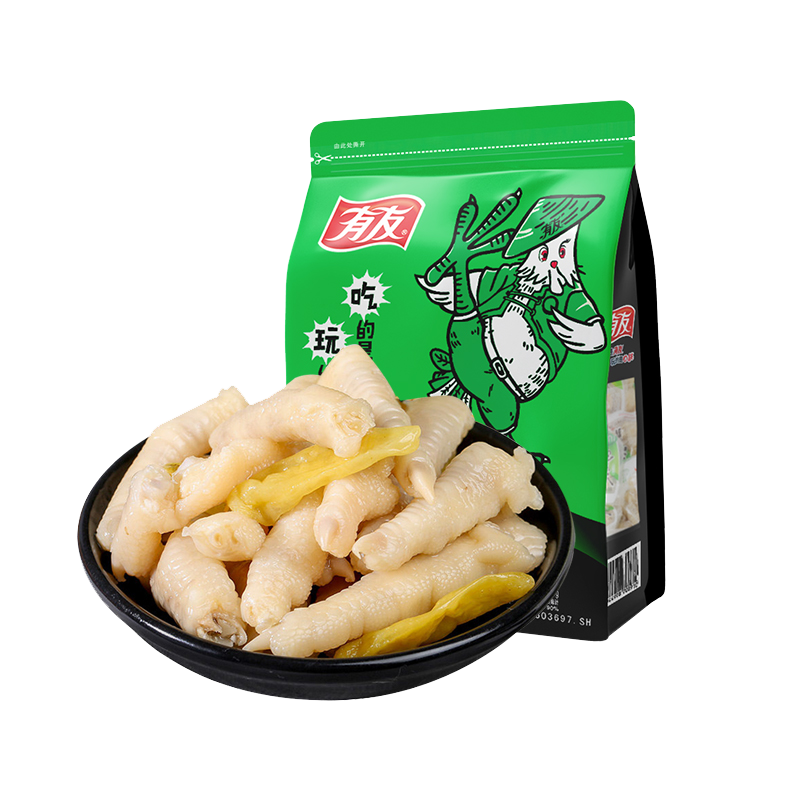 有友重庆特产泡椒凤爪500g×2包