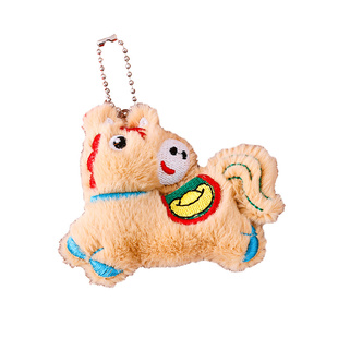 新年马年礼物创意毛绒挂件儿童书包包配饰装饰幼儿园元旦节小礼品