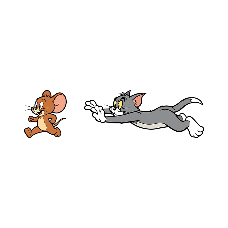 方程豹猫和老鼠后轮遮挡划痕车贴