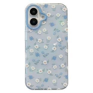宁宁 浅蓝小清新满铺花朵碎花带手链女款iPhone17Pro Mobile Case