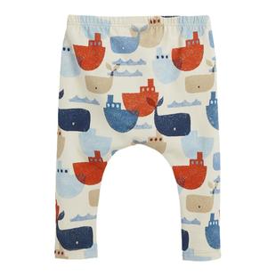 现货英国NEXT童装男宝宝婴儿裤子纯棉长裤大屁屁裤子短袖t恤2件