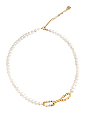 doudoustore近圆珍珠项链女