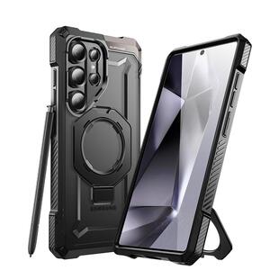 SUPCASE 适用三星s25Ultra手机壳强磁吸支点带支架S25Edge保护套磨砂透明全包防摔magsafe高级硅胶硬2025新款
