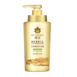 蜂花官方旗舰店蜂花护发素本草精华润发乳1L大容量烫染修护改善干枯毛躁男女通用