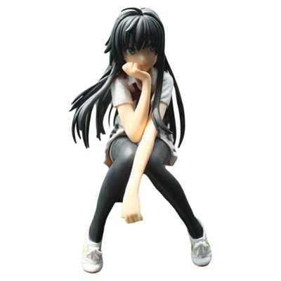 坐姿路飞雪乃模型车载摆件汽车中控台显示屏装饰办公桌面减压手办