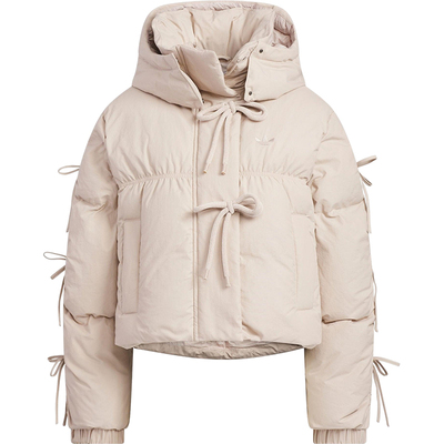 Adidas/阿迪达斯正品BOW PLAY DOWN女士休闲时尚连帽羽绒服KC2610