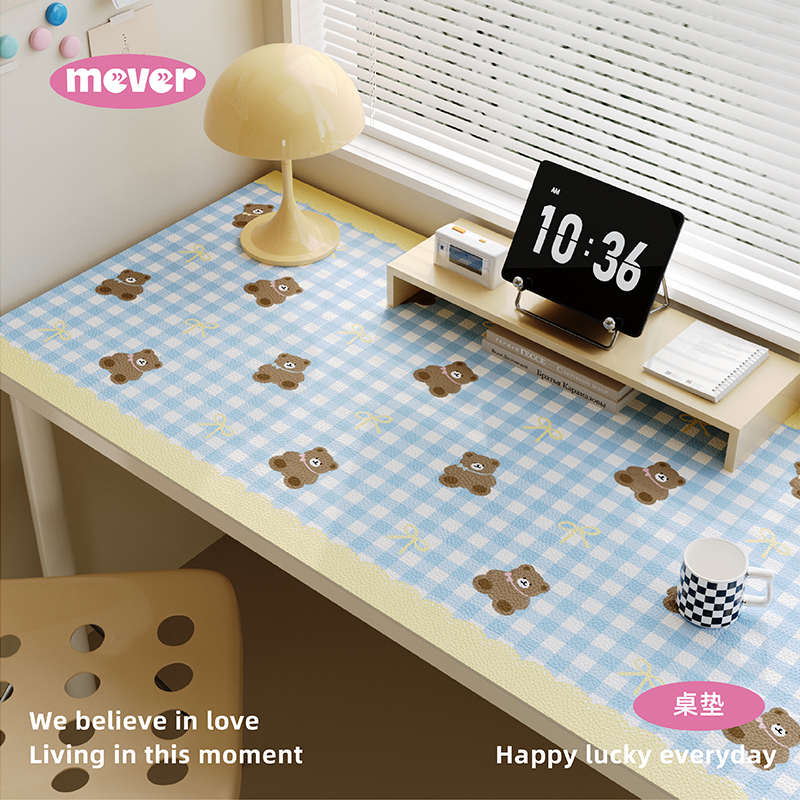韩式可爱写字台书桌垫学生学习专用办公室电脑桌面保护垫皮革防水