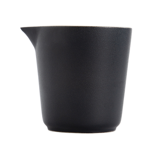 南山先生海晏黑陶公道杯陶瓷分茶器家用功夫茶具茶杯匀杯过滤茶海