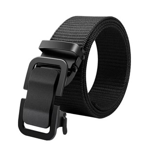 2025新款男女士帆布尼龙腰带自动扣皮带学生调节松紧编织轻便无牙