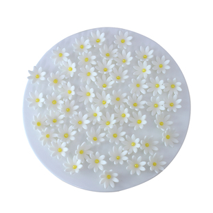 巧克力翻糖花蛋糕装饰成品摆件提拉米苏甜品西点小花白色雏菊插件