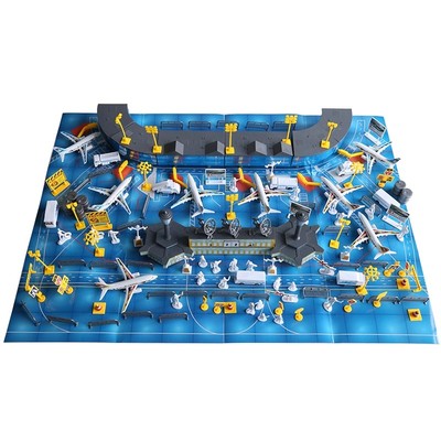 飞机场航站楼模型套装儿童玩具