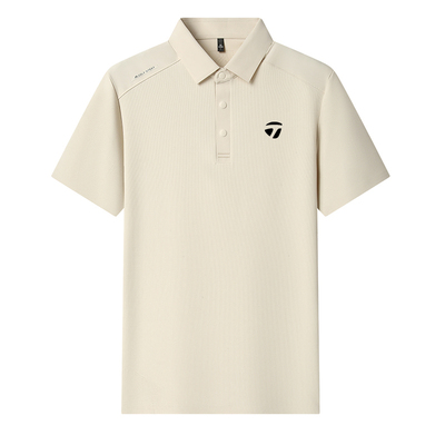 正品Taylormade泰勒梅高尔夫男士polo衫运动上衣翻领短袖T恤冰丝