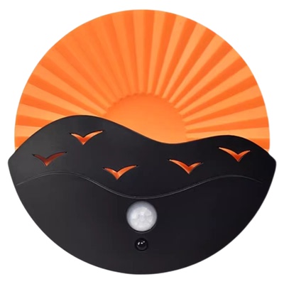 日落夕阳人体感应壁灯磁吸装饰灯