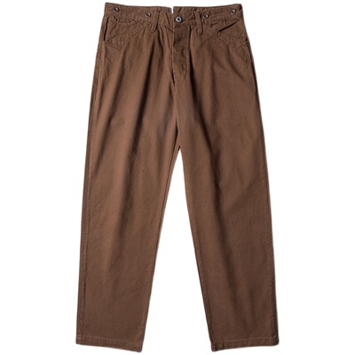 红风复古chino休闲裤巴黎扣重磅