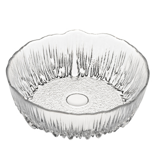 轻奢玻璃水果盘客厅茶几高端精致家用高颜值沙拉碗糖零食摆放篮子