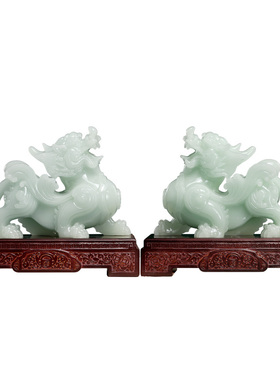 玉石貔貅镇宅摆件寿比南山祝寿