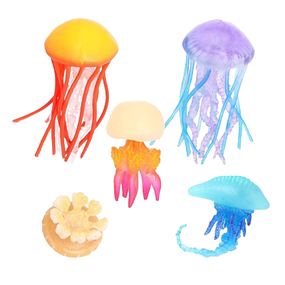 仿真水母模型玩具实心塑胶材质