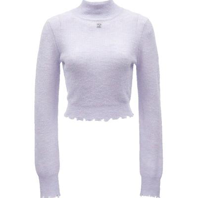 ONLY小高领修身短款针织衫