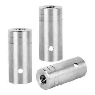 抄网链接头不锈钢伸缩杆接头抄网配件接头零件鱼竿改抄网杆接头