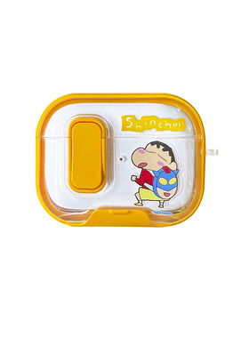带锁扣【手机支架】Airpodspro3代保护套蜡笔小新防摔防开盖适用苹果AirPods4耳机壳搞怪动漫卡通男女2二三四