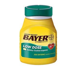 【官方旗舰】拜耳阿司匹林肠溶片Aspirin止疼痛药消炎药进口原研