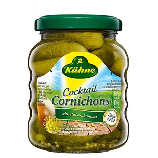 德国进口冠利鸡尾青瓜仔180g Cornichons
