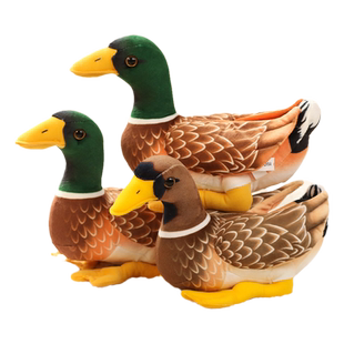 仿真鸭子毛绒公仔可爱绿头鸭玩偶小鸭子玩具儿童生日节日礼物情侣