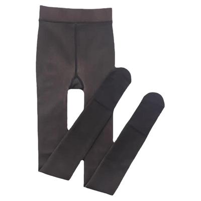 假透肉打底裤女黑丝真透肤春秋冬季加绒加厚一体光腿神器肉色外穿